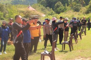 Semarak Latihan Menembak Polres Sumbawa Barat Meriahkan HUT ke-80 Korps Brimob