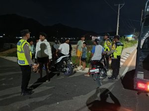 Patroli Malam Polres Sumbawa Barat Jaga Kamtibmas dan Upaya Cegah Kenakalan Remaja