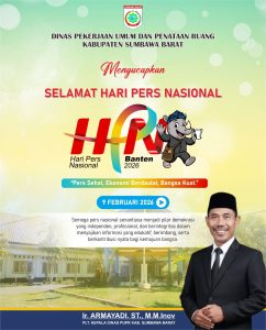 Plt Kepala Dinas PUPR KSB Mengucapkan Selamat Memperingati Hari Pers Nasional (HPN) 2026