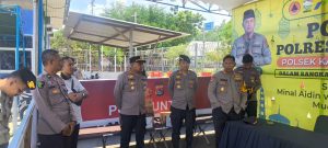 Kapolres Sumbawa Barat Tinjau Pos Terpadu Pelabuhan Poto Tano, Pastikan Pelayanan Mudik Maksimal