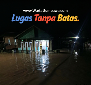 Puluhan Rumah di Brang Rea Terendam Banjir, BPBD KSB Pastikan Tidak Ada Korban Jiwa