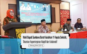 Wabup KSB Kukuhkan 11 Kepala Sekolah, Tekankan Kepemimpinan Adaptif dan Kolaboratif