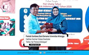 Pemkab Sumbawa Barat Bersama Universitas Airlangga, Hadirkan Seminar Edukasi Kesehatan Seribu Hari Pertama Kehidupan