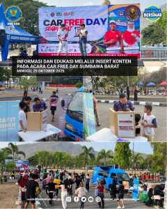 Manfaatkan Car Free Day, BNNK Sumbawa Barat Edukasi Warga tentang Bahaya Narkoba
